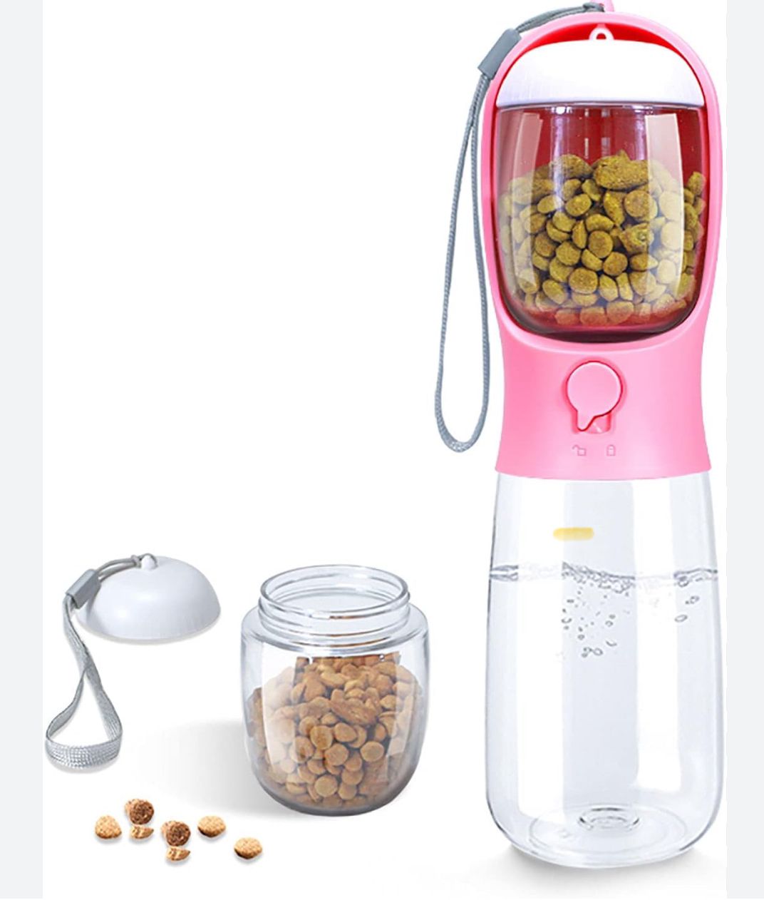 Dispensador portátil para Mascotas de Agua y Comida